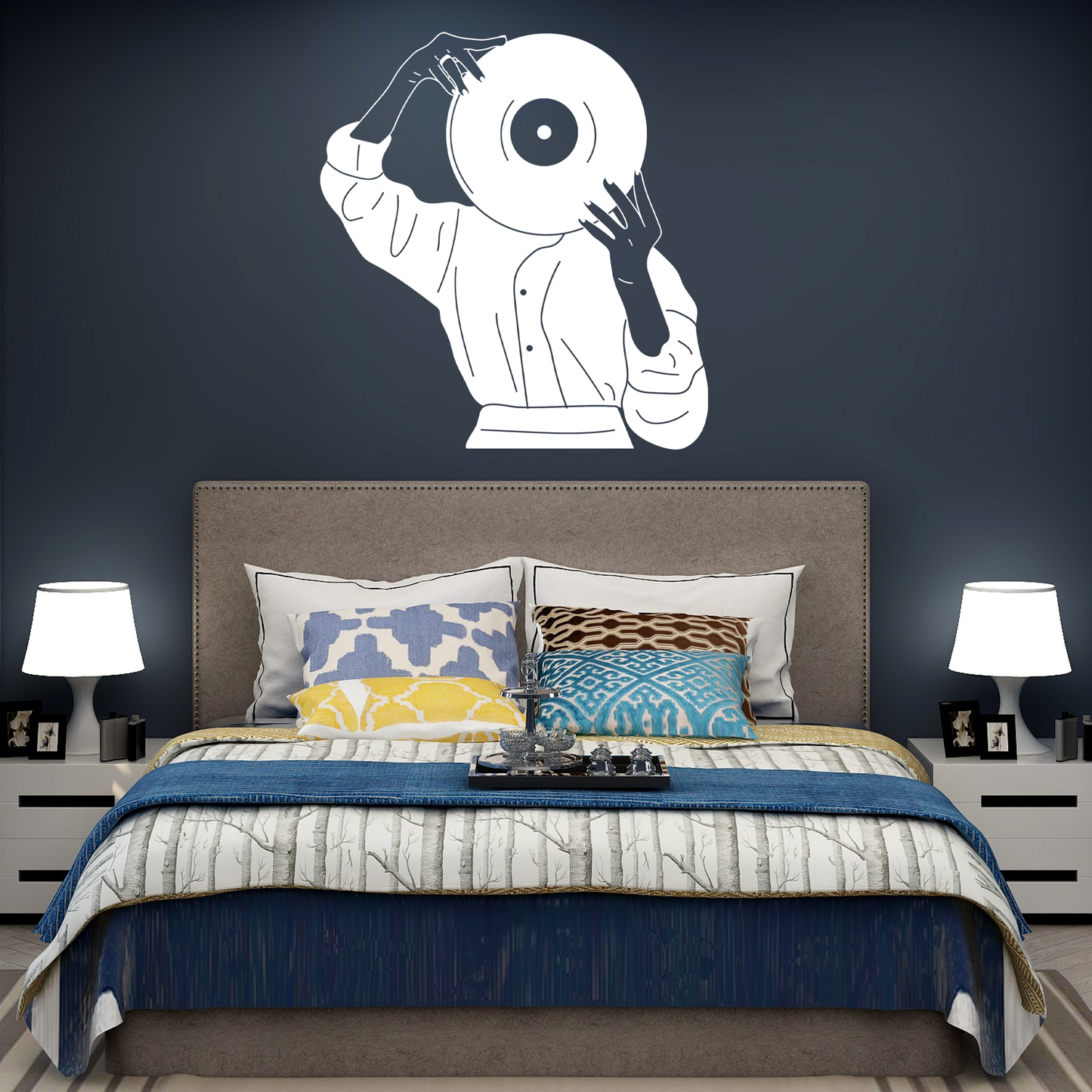 Girl with Vinyl Wall Sticker Decal
