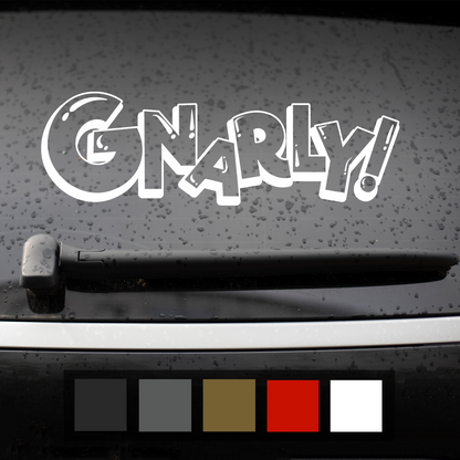 Gnarly Surfer Car Sticker Decal