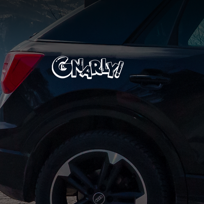 Gnarly Surfer Car Sticker Decal