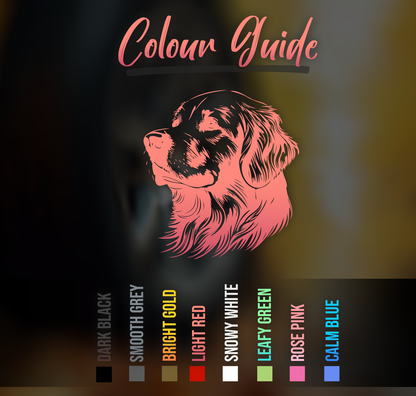 Golden Retriever Car Sticker Decal