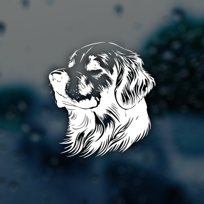 Golden Retriever Car Sticker Decal
