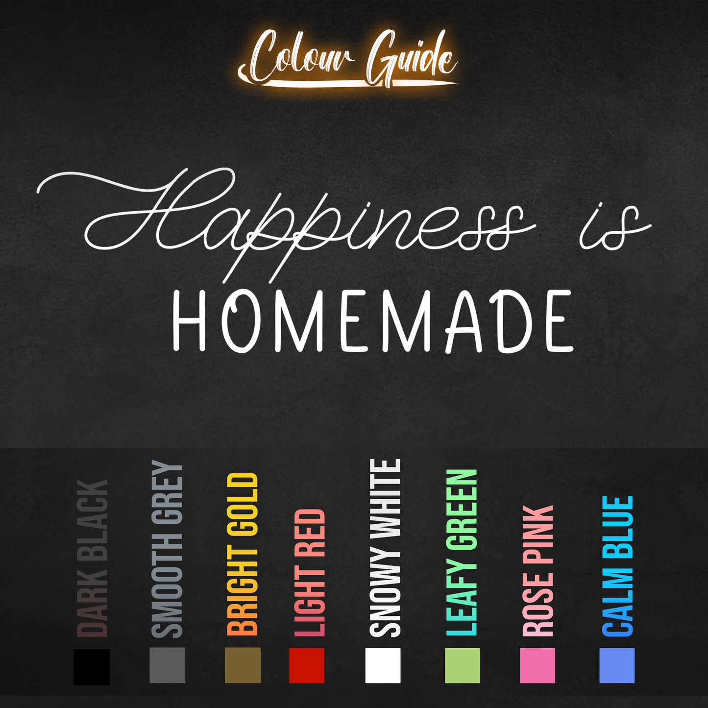 Homemade Happiness Wall Sticker Decal
