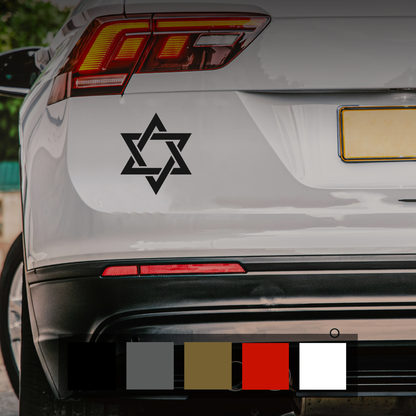 Star of David Car Sticker Decal