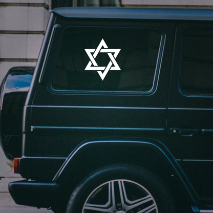 Star of David Car Sticker Decal