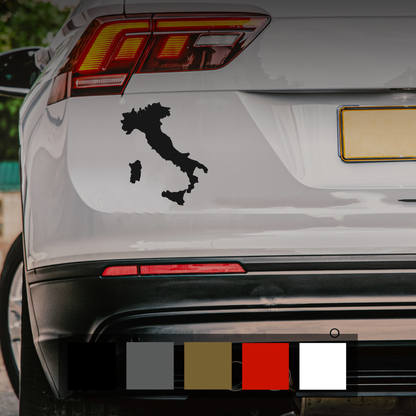 Italy Map Car Sticker Decal