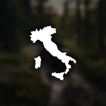 Italy Map Car Sticker Decal
