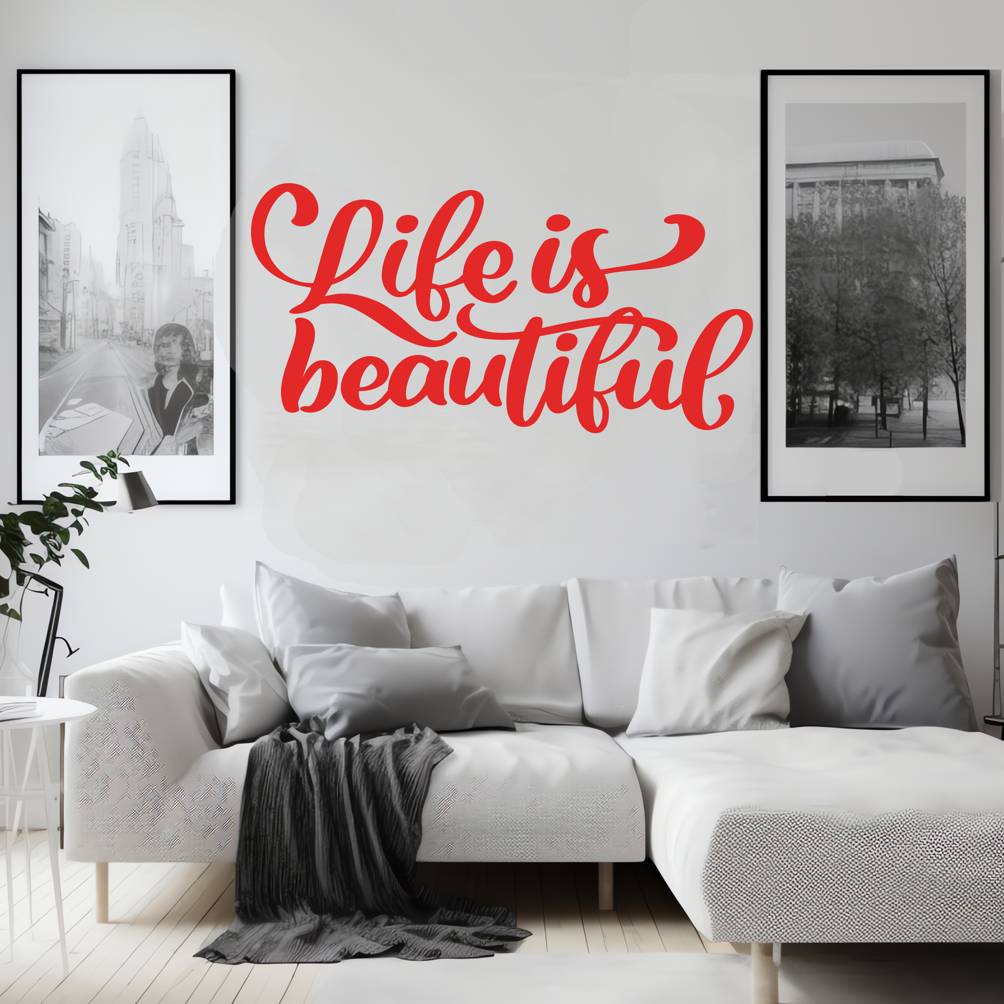 Life is Beautiful Wall Sticker Decal