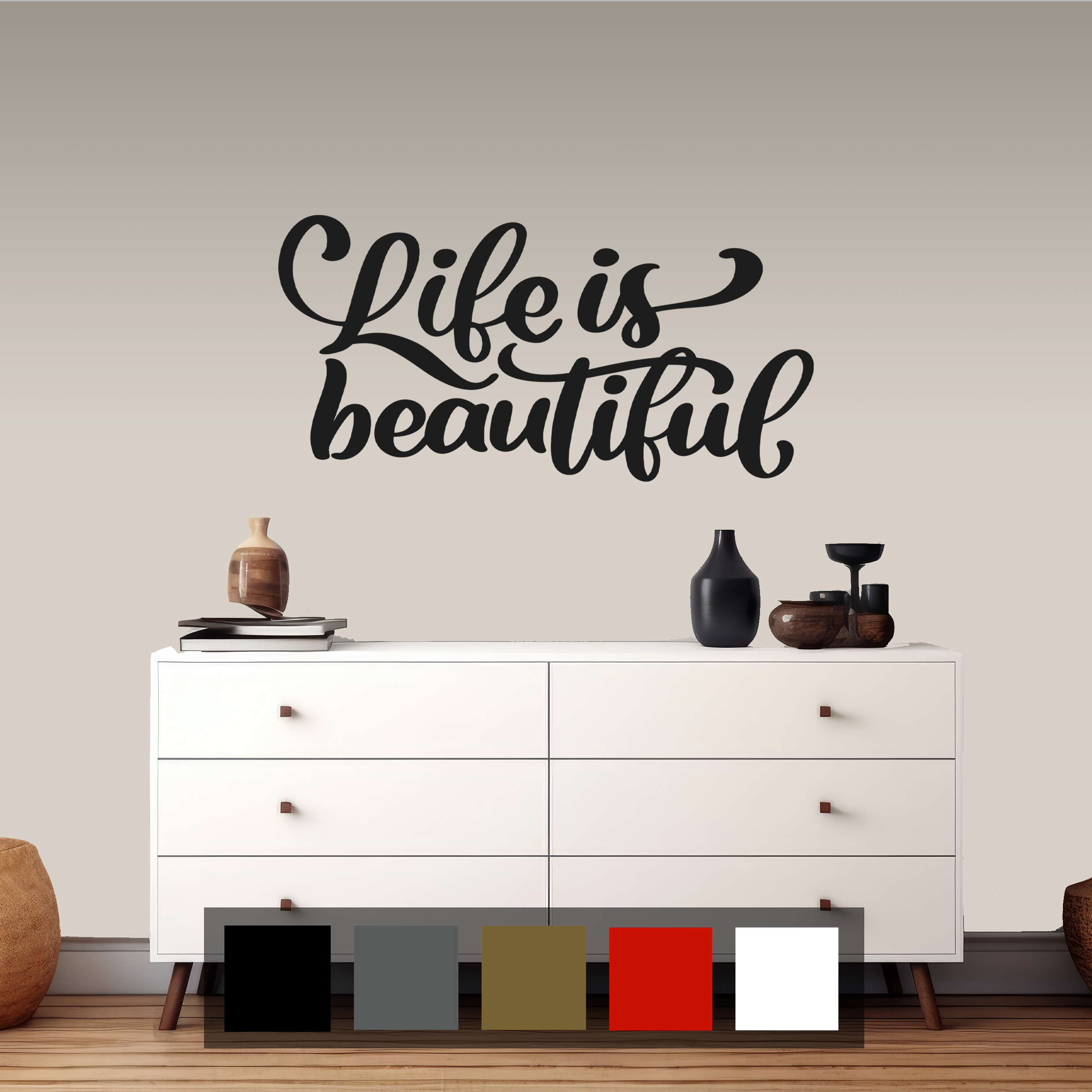 Life is Beautiful Wall Sticker Decal