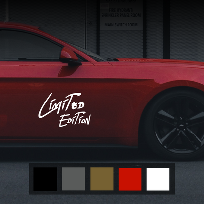 Limited Edition Sports Car Decal
