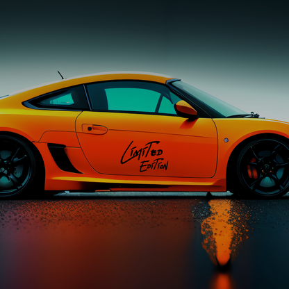 Limited Edition Sports Car Decal
