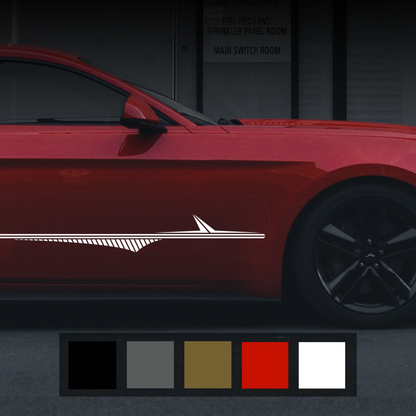 Race Line Sports Car Decal