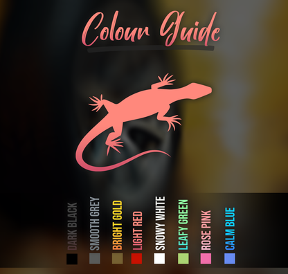 Lizard Car Sticker Decal