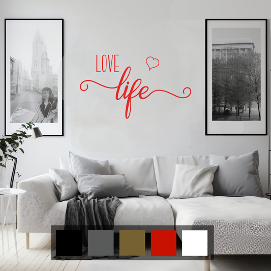 Love Life Wall Sticker Decal