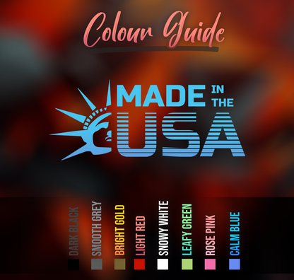 Made in the USA Car Sticker Decal