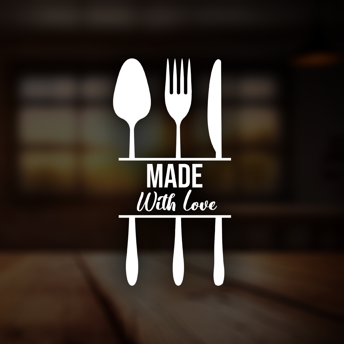 Made with Love Kitchen Wall Sticker Decal