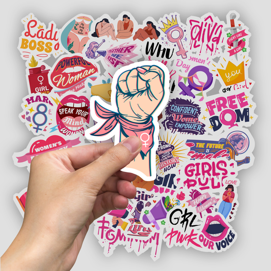 50Pc Feminist Sticker Bomb