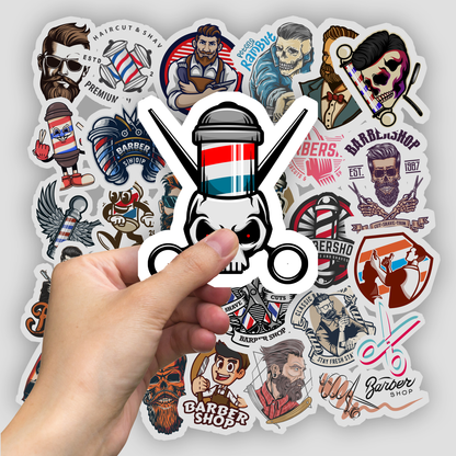 50Pc Barber Sticker Bomb