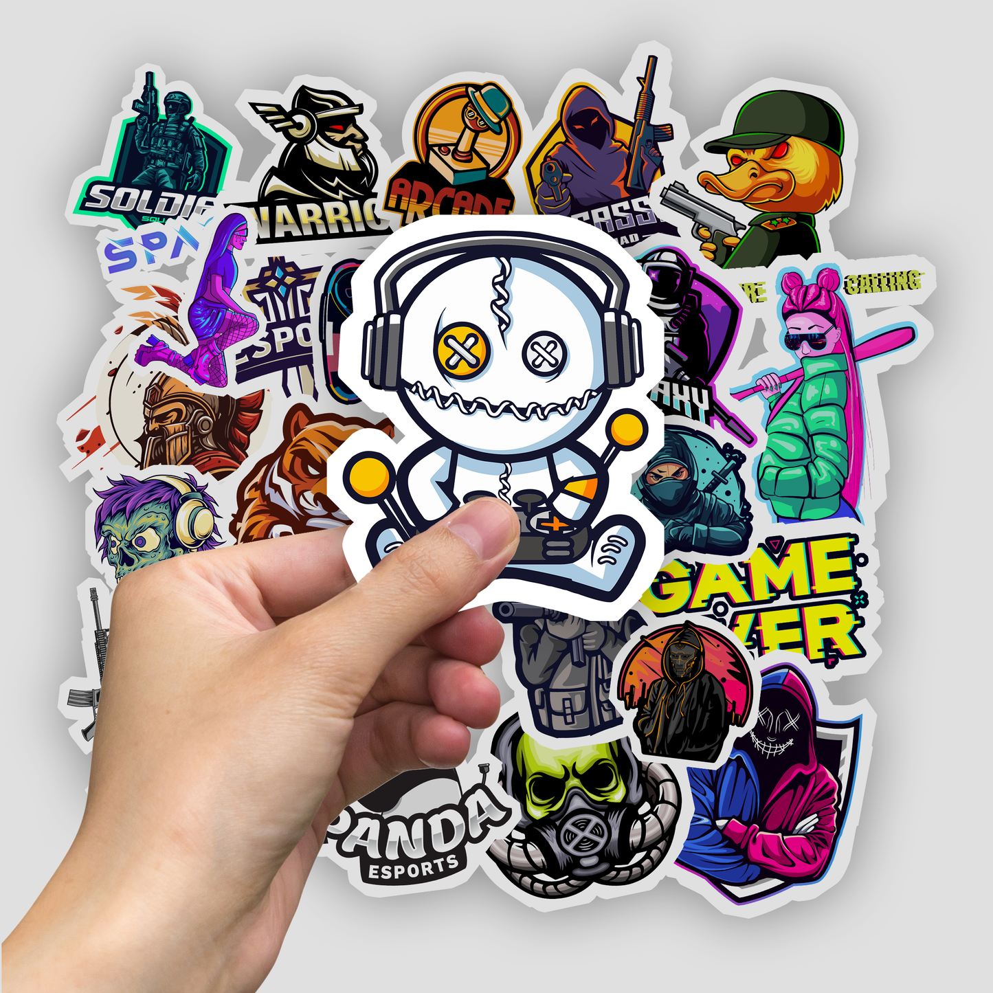 50Pc Gaming Sticker Bomb