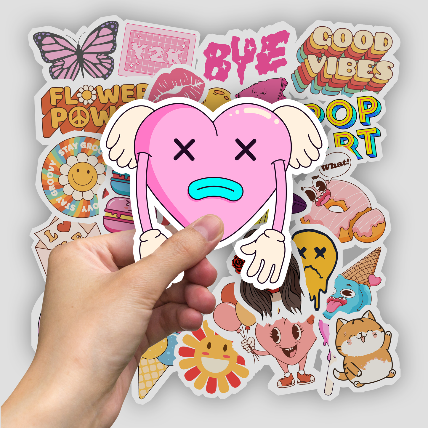 50Pc Funky Girls Sticker Bomb