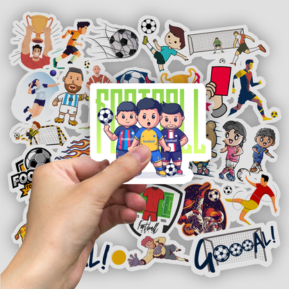 30Pc Football Sports Stickers Kids