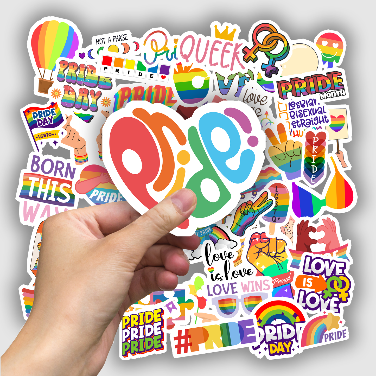 50Pc LGBTQ Girls Sticker Bomb