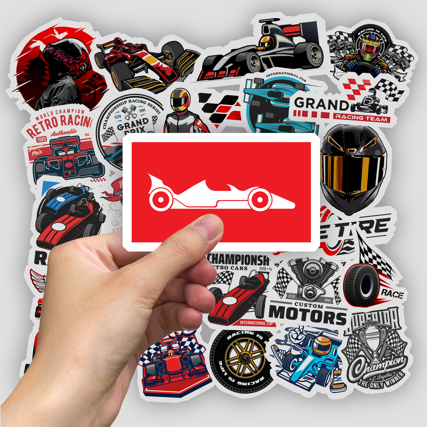 50Pc Formula One Sticker Bomb