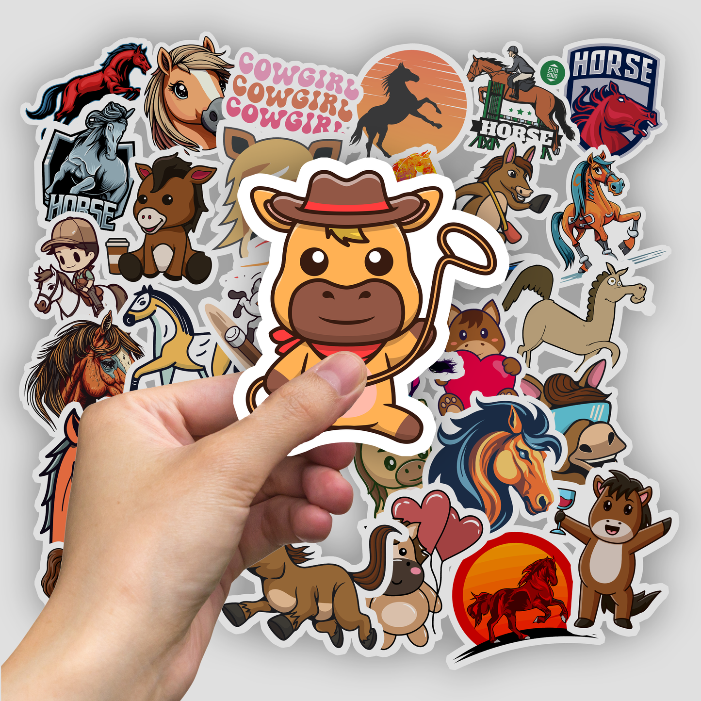 50Pc Horse Sticker Bomb