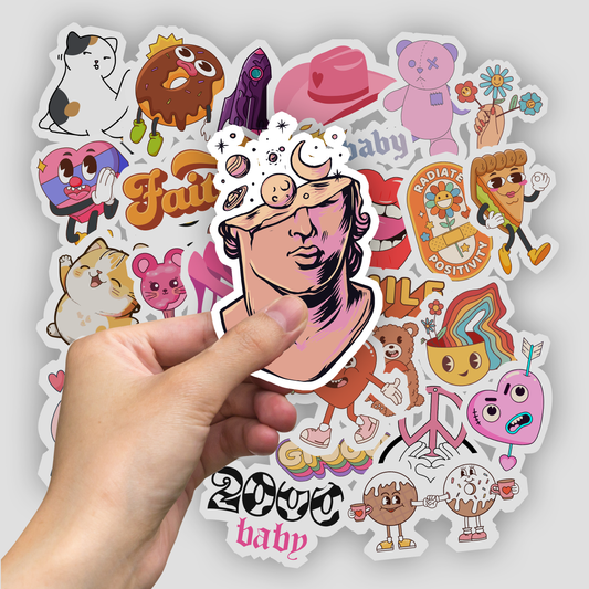 50Pc Cute Girls Sticker Bomb