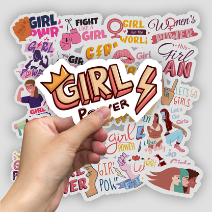 30Pc Girl Power Sticker Bomb