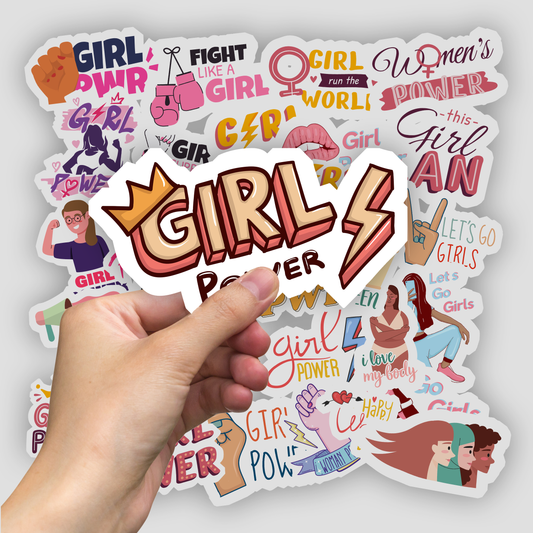 30Pc Girl Power Sticker Bomb