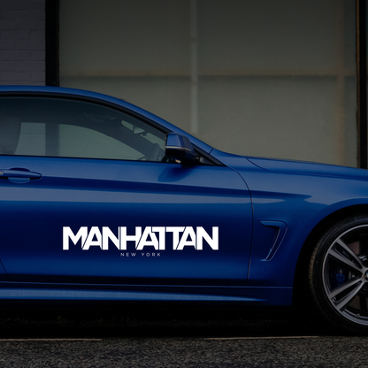 Manhattan New York Car Sticker Decal