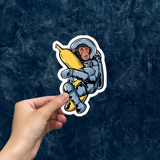 Astro Monkey Large Sticker