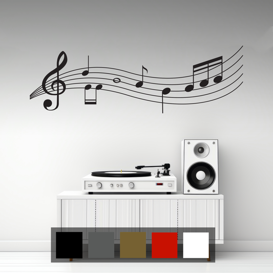 Music Notes Wall Sticker Decal