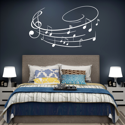 Notes Spin Wall Sticker Decal