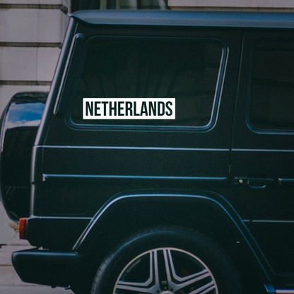 Netherlands Car Sticker Decal