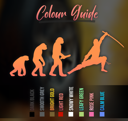 Rock Climbing Evolution Car Decal