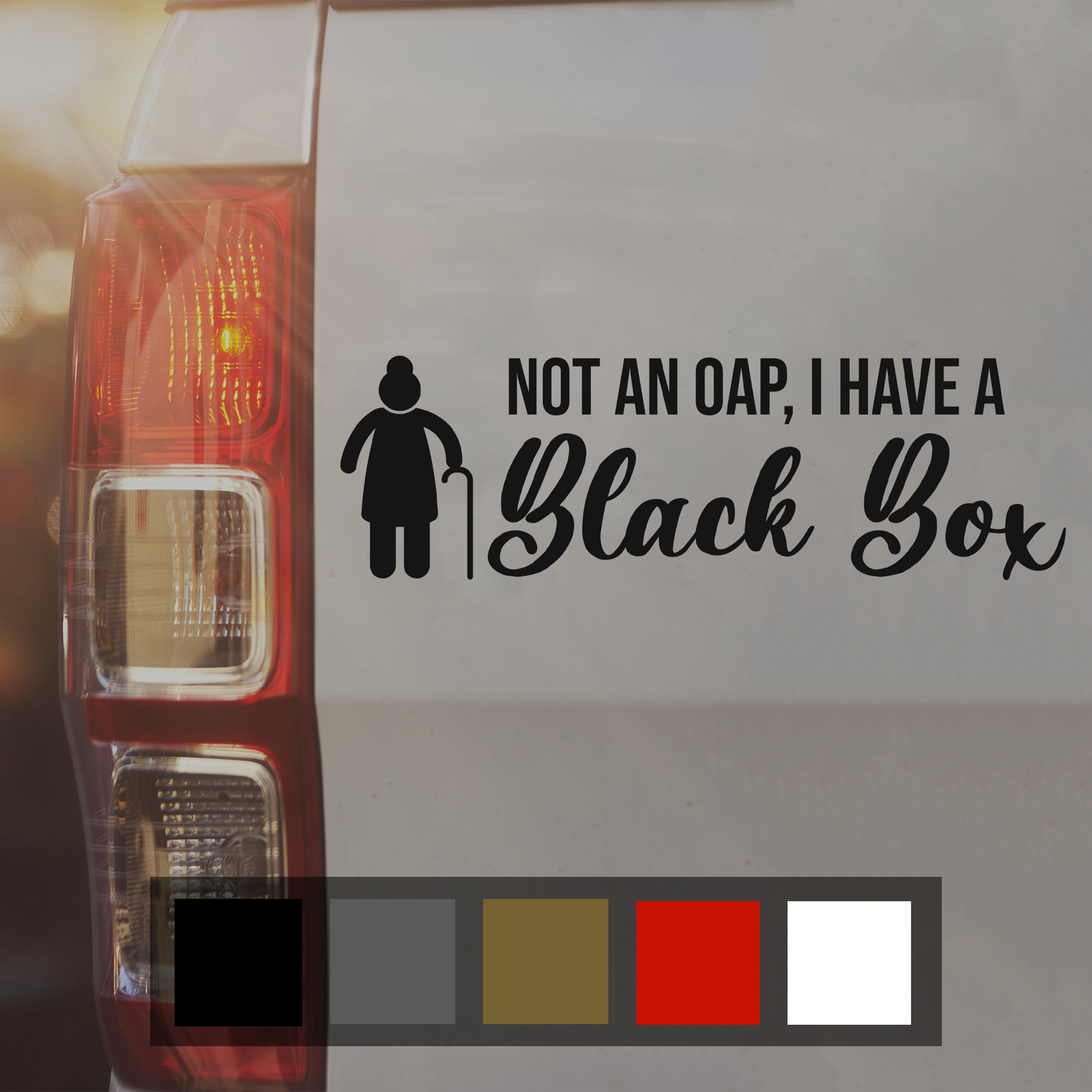 Black Box OAP Car Decal