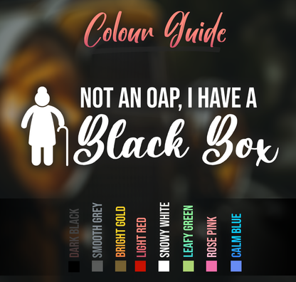 Black Box OAP Car Decal