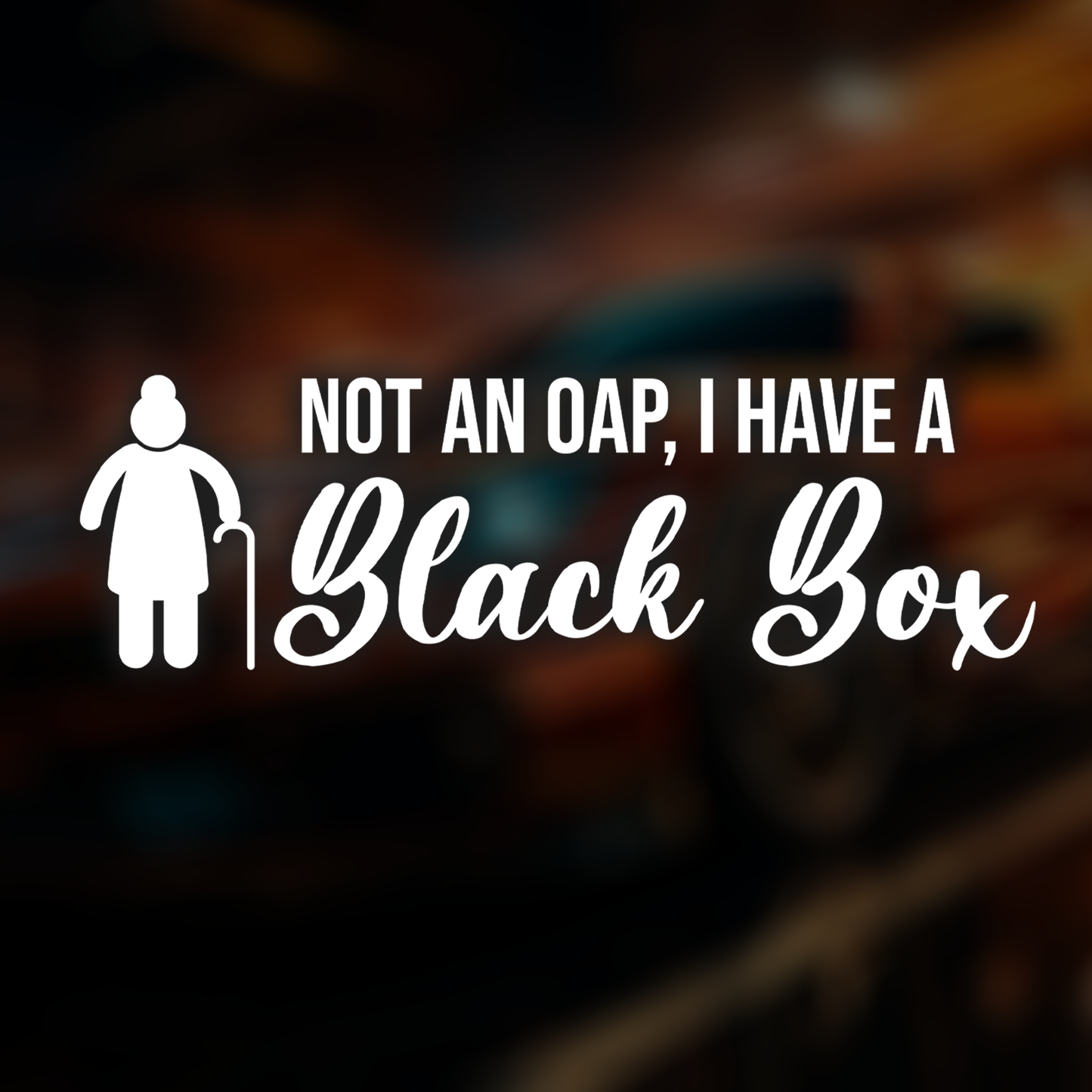 Black Box OAP Car Decal