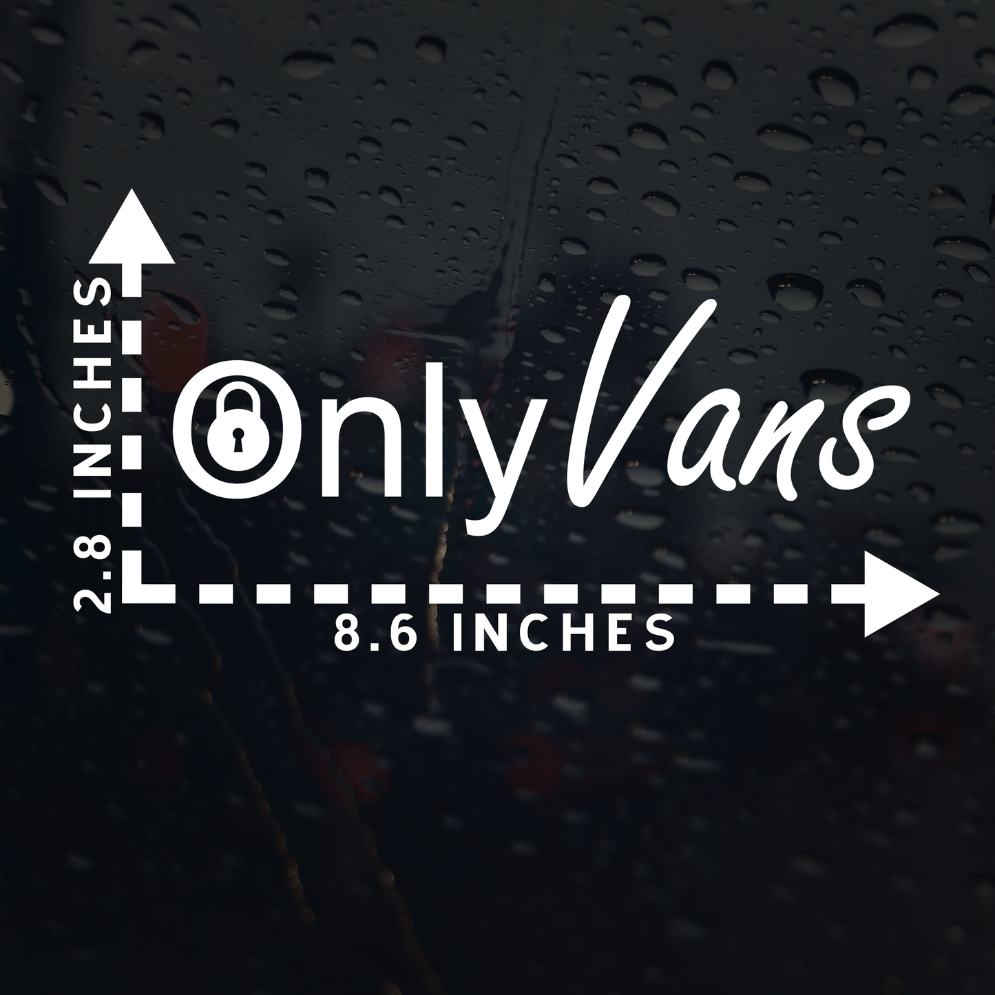 Only Vans Funny Car Decal