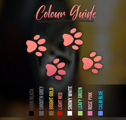 Cute Paws Car Sticker Decal