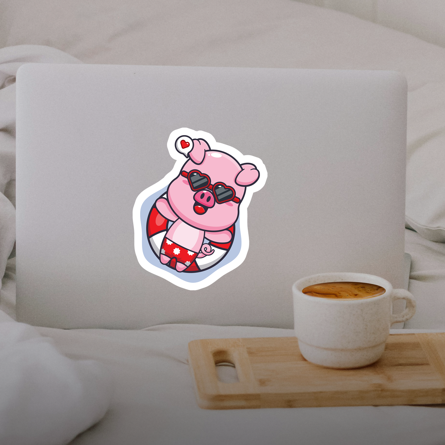 Cute Pig Large Sticker