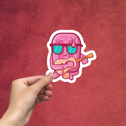 Cute Pink Dude Large Sticker