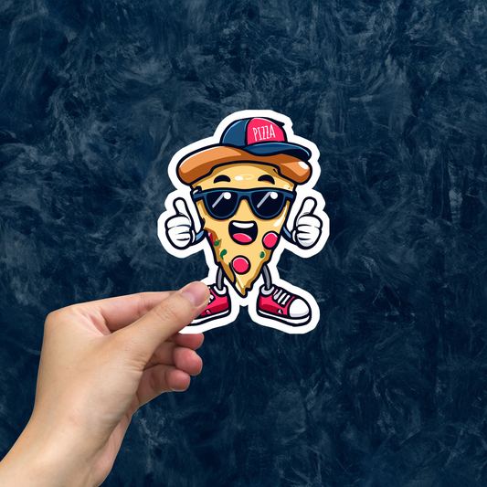 Cool Pizza Large Sticker