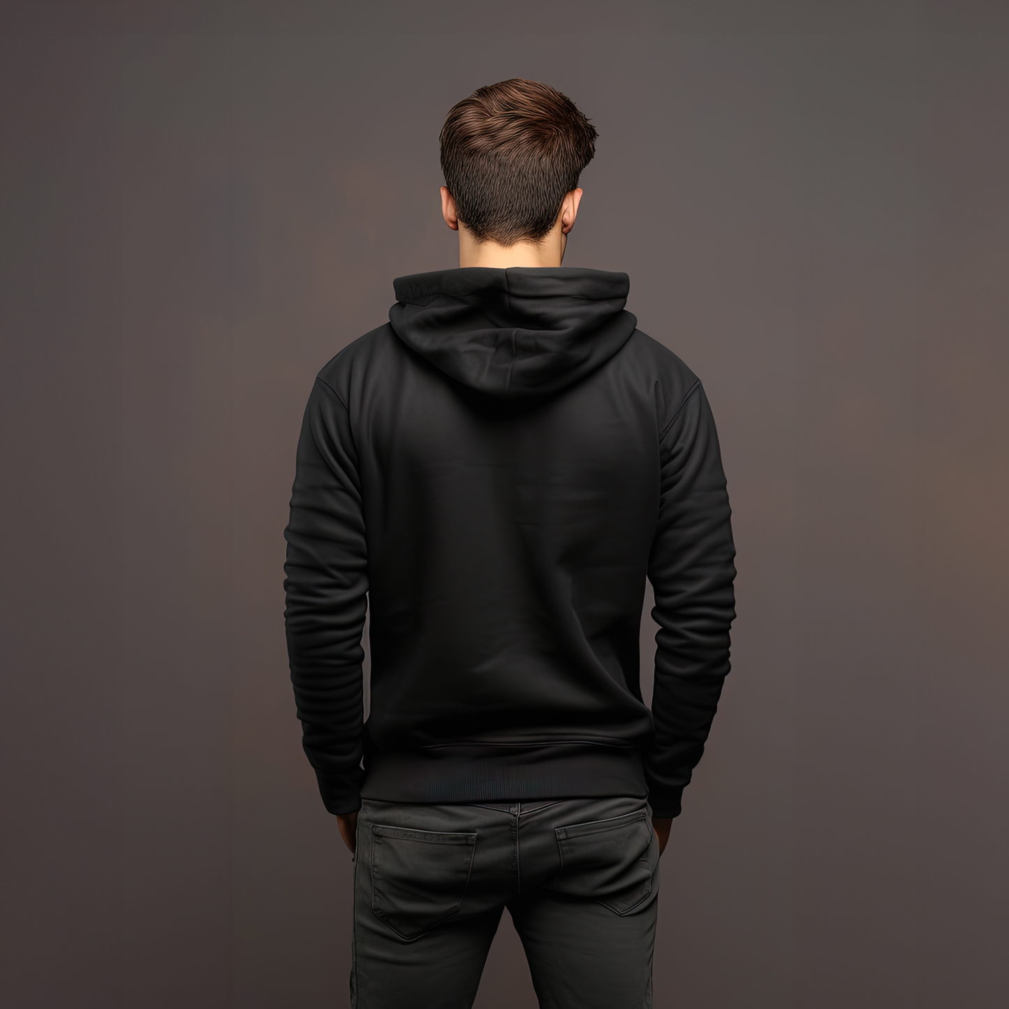 Plain Black Pukka Hoodie