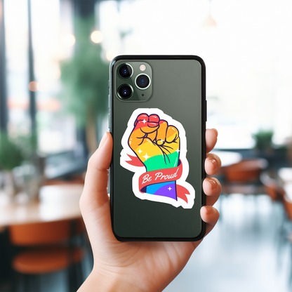 Be Proud LGBTQ Large Sticker