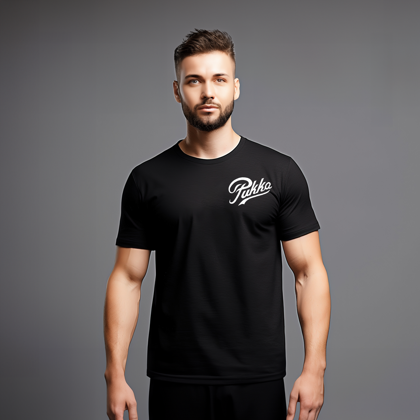 Plain Black Pukka T-Shirt