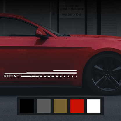 Racing Lines Sports Car Decal