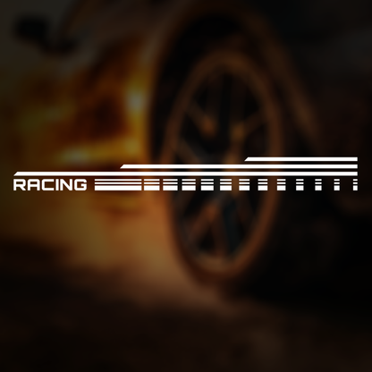 Racing Lines Sports Car Decal