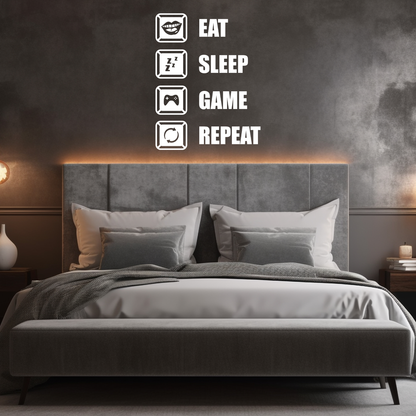 Game Repeat Wall Sticker Decal